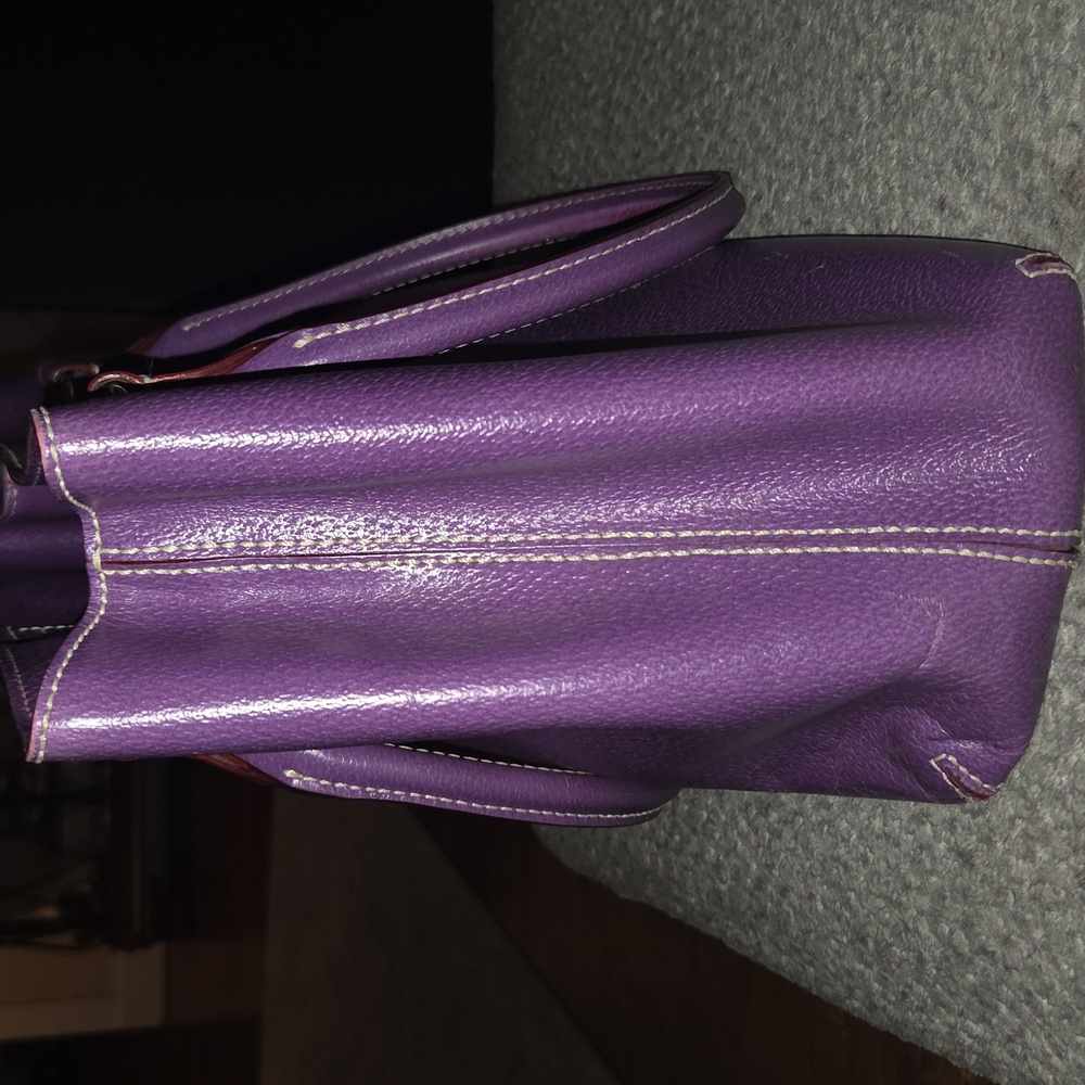 Kate Spade Purple Pebbled Leather Tote - Picture 4 of 12